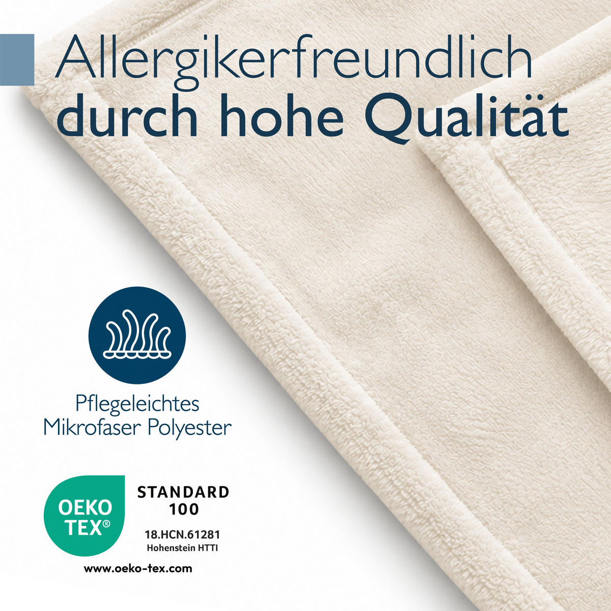 DECKE Aurelia 220/240 cm Natur - Beige, Textil (240/220cm) - Beautissu 