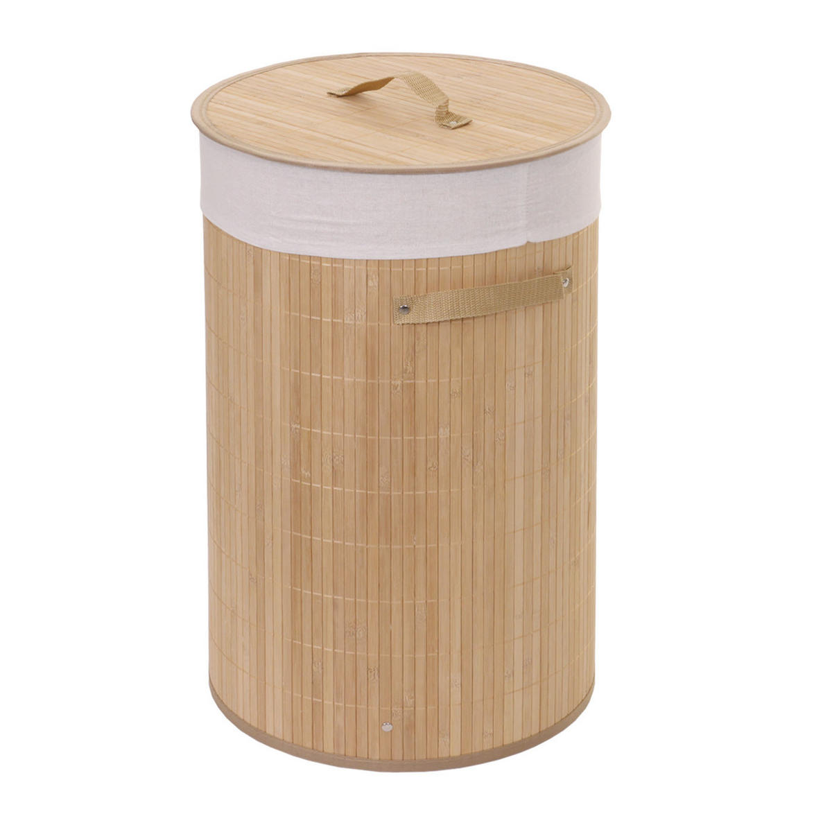 KOŠ NA PRÁDLO Dekor buk, krémovo biela - farba buka/krémová, drevo (35/59/35cm) - MCW