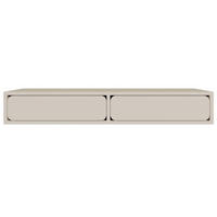 SCHMINKTISCH Wuwu Greige 110 cm - Taupe, Holzwerkstoff (38.4/110/17cm) - Selsey