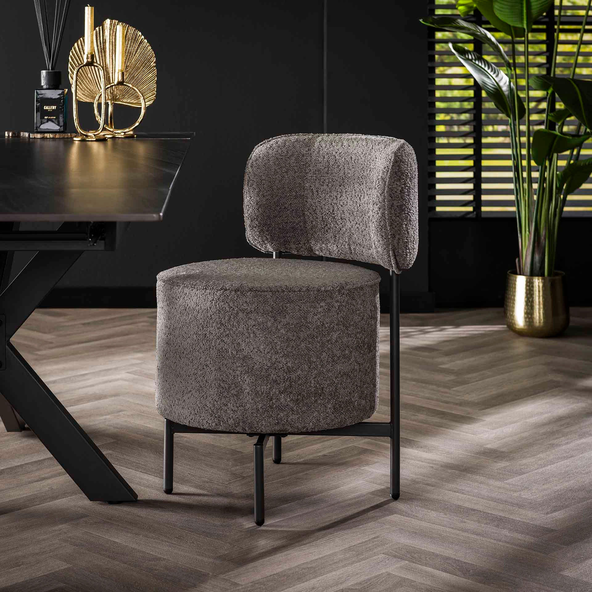 ESSZIMMERSTUHL Cocktail Grau 61/51/82 cm 2er-Set - Grau, Textil (51/82/61cm) - Hoyz Collection