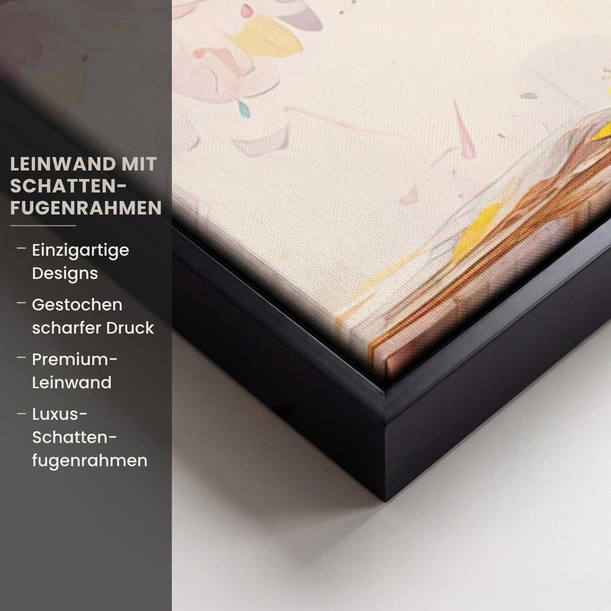 LEINWAND Bilder mit Rahmen - Aquarell - Baum - Kunst - Abstrakt - 40x60 - Multicolor, Textil (40/60cm) - MuchoWow
