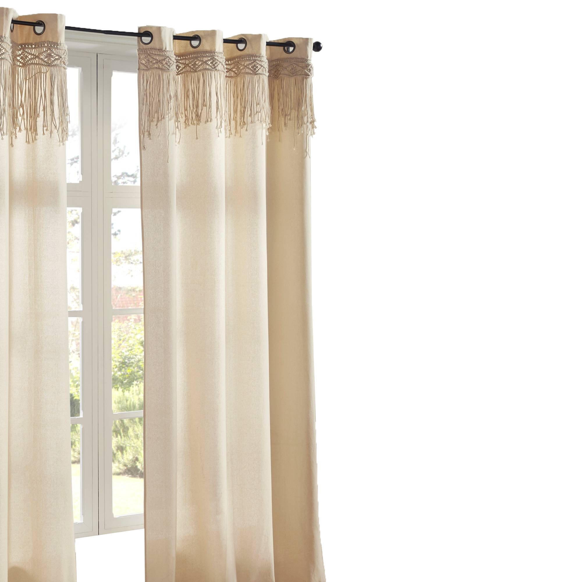 FERTIGVORHANG Ritual 140/260 cm - Beige, Naturmaterialien (140/260cm) - Atmosphera Createur d´interieur