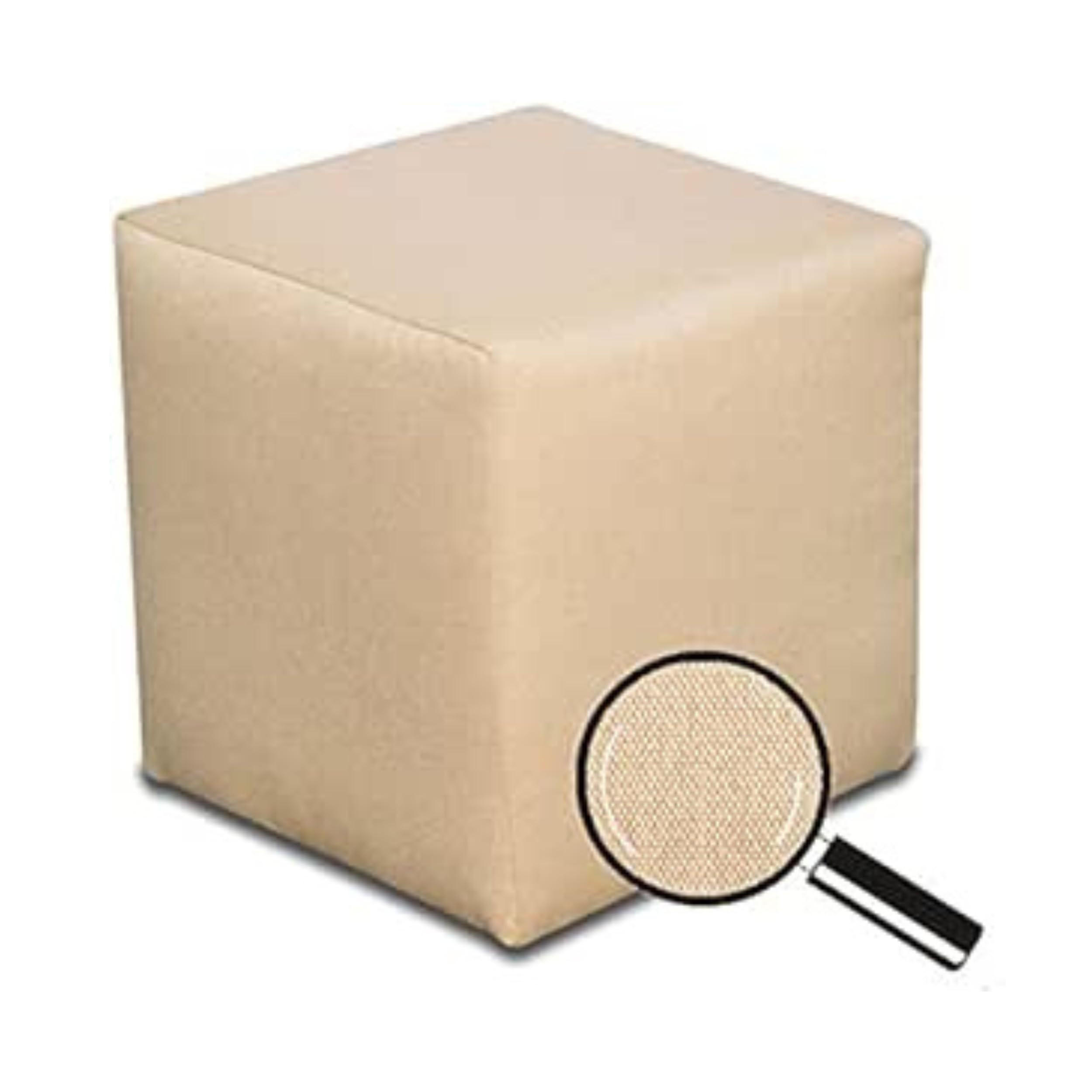 SITZWÜRFEL 40 x 40 x 40 cm Beige mit Polsterung und Holzwerkstoffrahmen für Wohnzimmer - Beige, Textil (40/40/40cm) - Best For Home