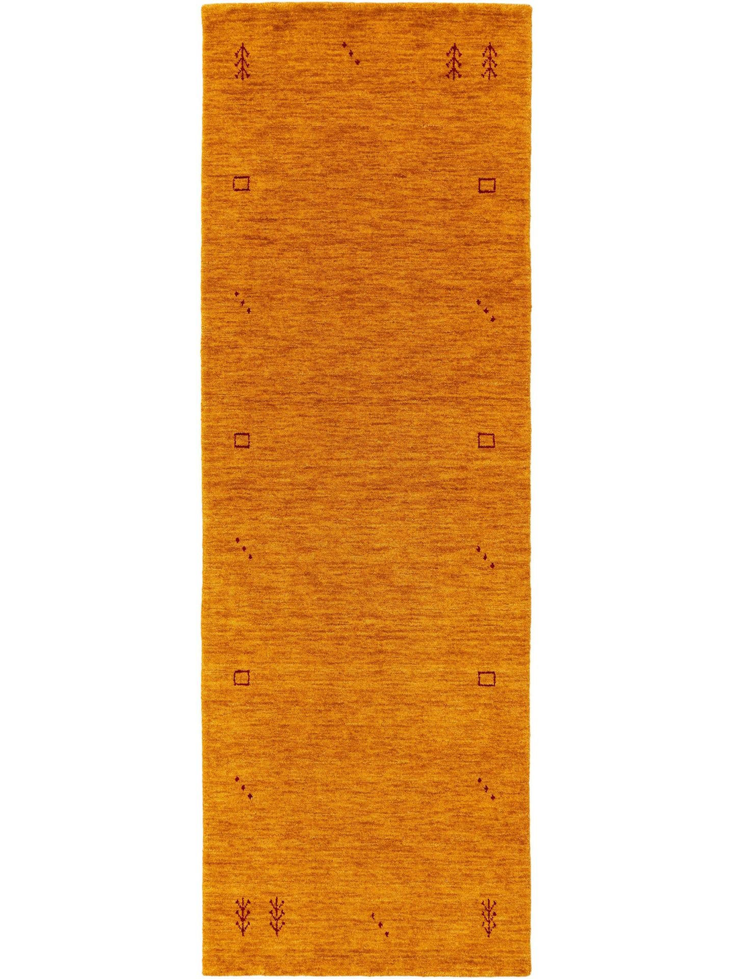 KUNSTLOFT VLNĚNÝ běhoun Jamal Žlutá 80x250 cm
