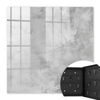 SCHLÜSSELBOX Schwarz 30x30 cm- Türöffnung nach rechts - Unverfälschte Eleganz - Grau, Metall (30/30/5cm) - TULUP