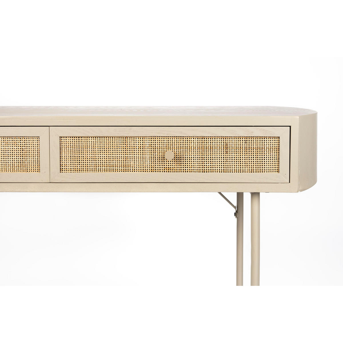 KONSOLENTISCH Amaya Konsolentisch/ Wandtisch mit Schubladen 85x39 Holz Beige - Beige, Holz (40/120/76cm) - Housecraft Living