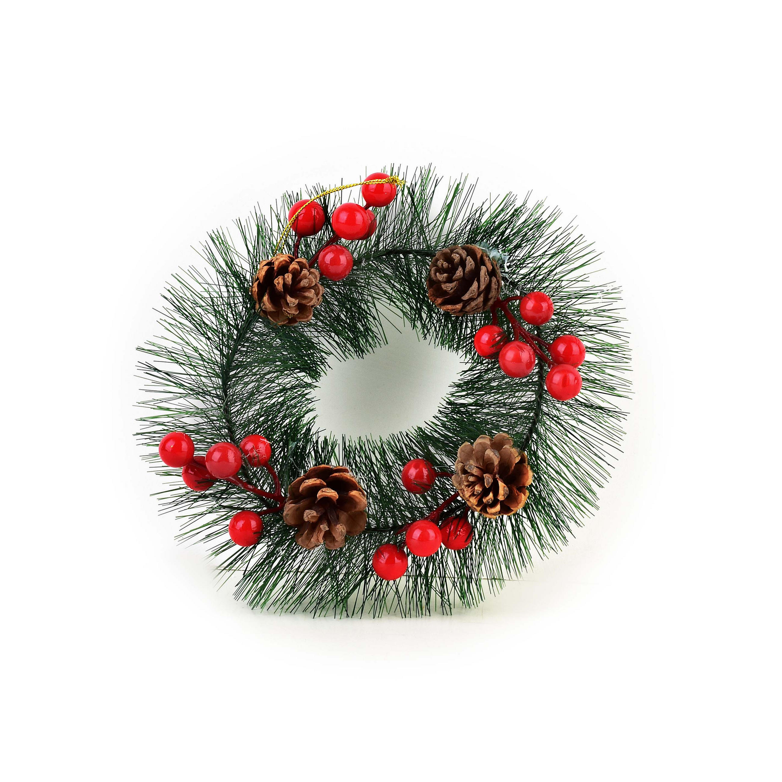 ADVENTSKRANZ Santa Lila Grün 20/20/15 cm Kunstoff - Grün, Kunststoff (20cm) - Mondex