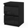 NACHTTISCH bella2 schwarz glanz - Schwarz Hochglanz, Holzwerkstoff (30/40/30cm) - roe furniture
