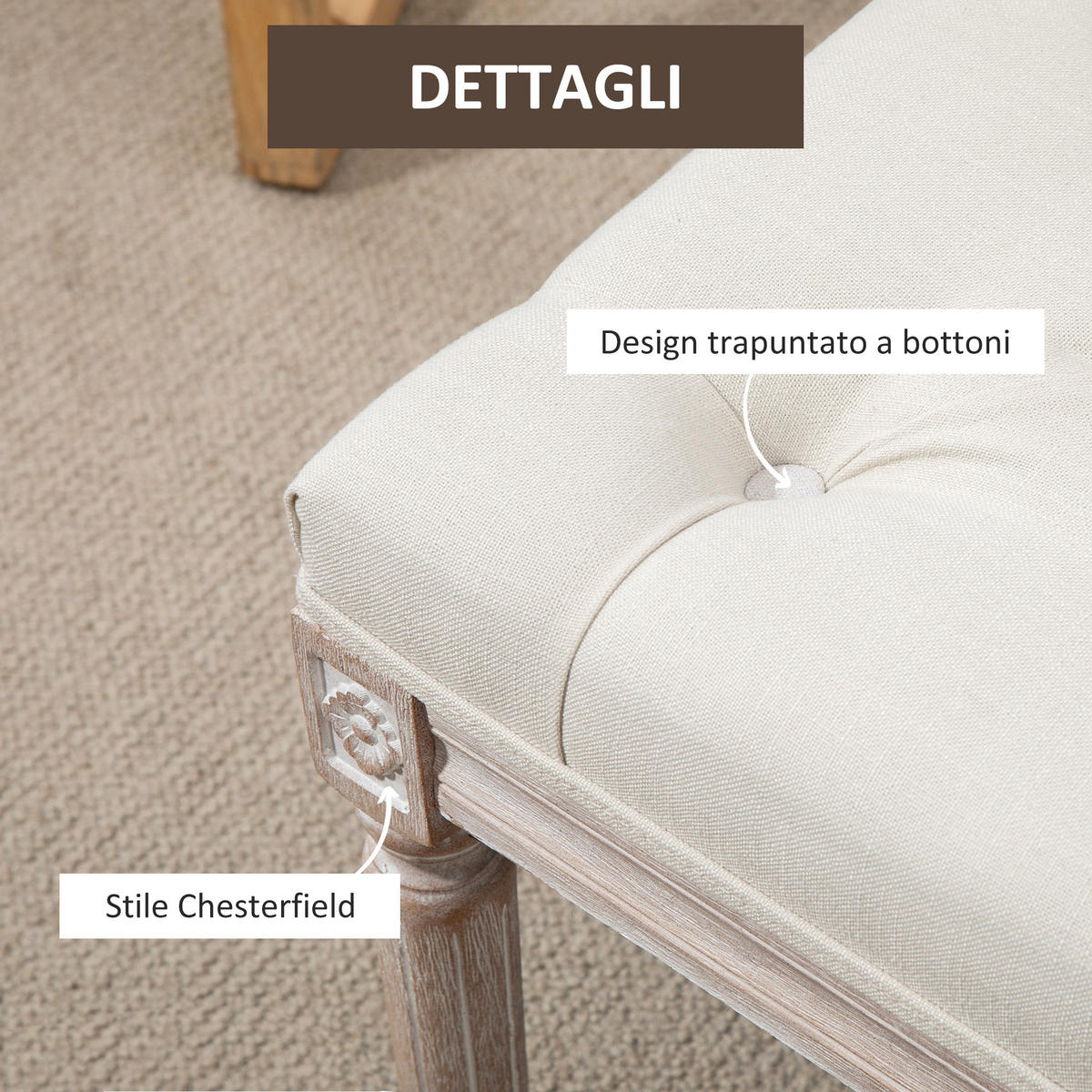 SITZBÄNKE Beige 1 Stück - Beige, Kunststoff (80/43/40cm) - GiPP