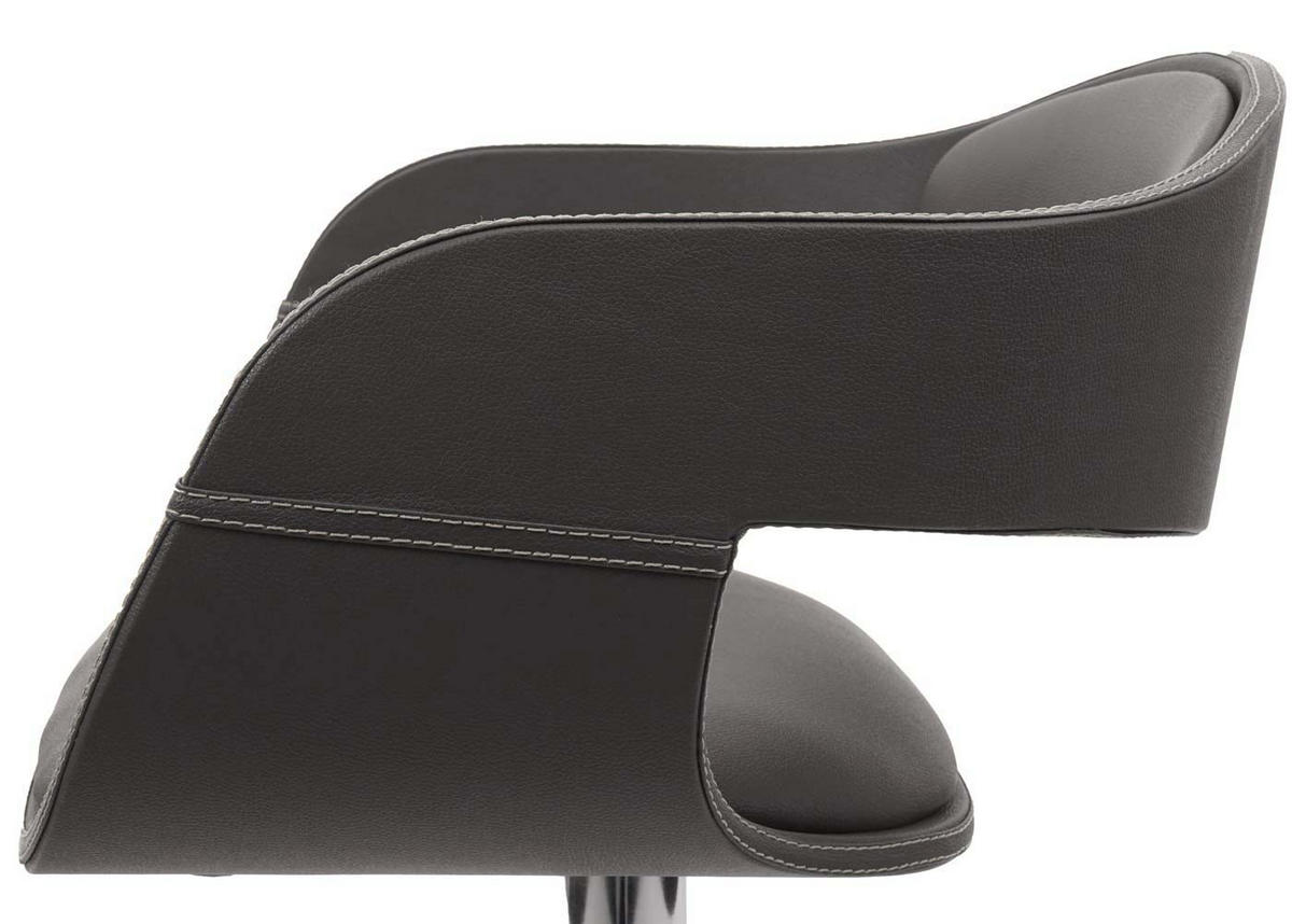 BARHOCKER A47B Grau - Grau, Textil (49/107/49cm) - MCW