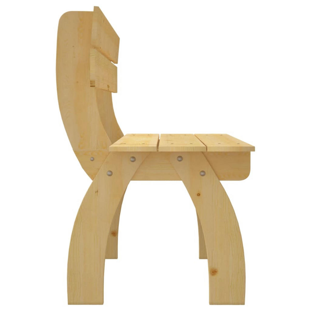 GARTENBANK 150 cm Kiefernholz Imprägniert - Braun, Holz (150/86/60cm) - furnicato