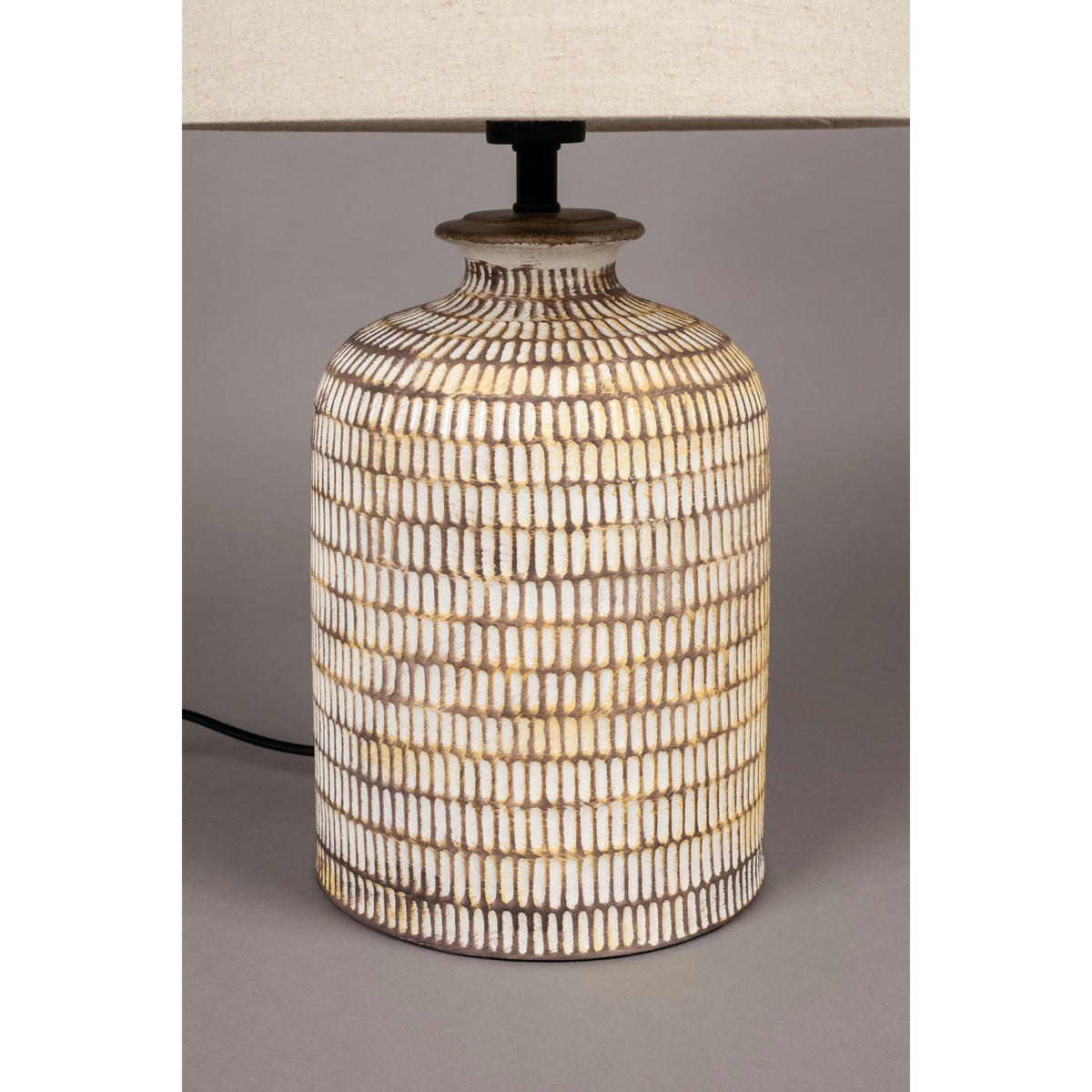 TISCHLAMPE Russel - Beige, Keramik (38/38/62cm) - Dutchbone