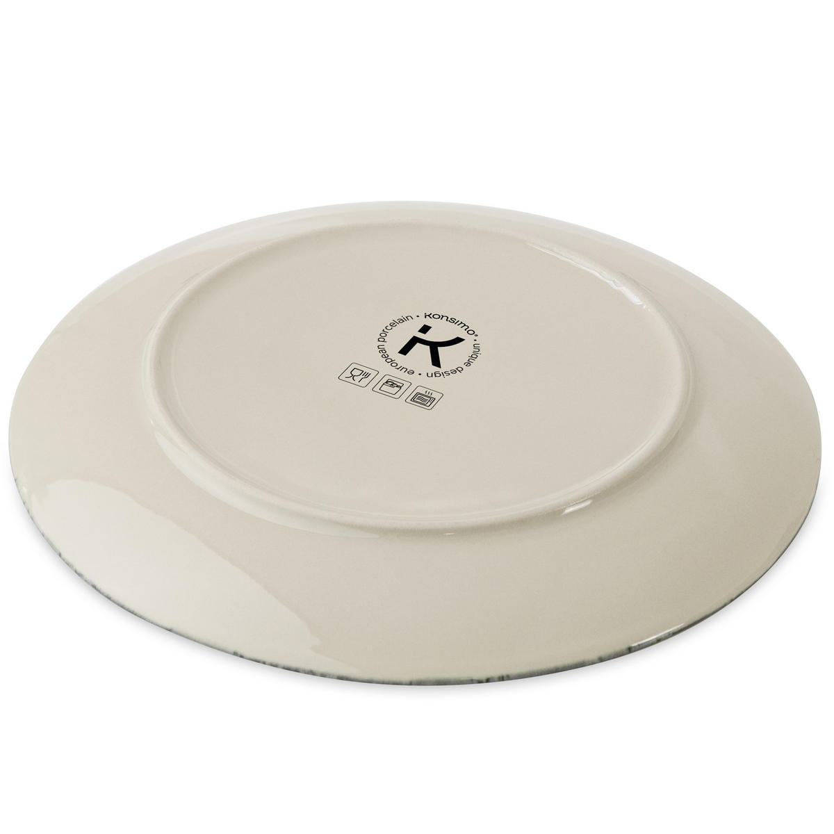 TAFELSERVICE FINGO 6 Personen 18-tlg Hartporzellan - Creme, Keramik (27.5/2/27.5cm) - KONSIMO®