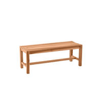GARTENSITZBANK Teaka 2-Sitzer, 120 cm,Teakholz - Naturfarben, Holz (120/45/42cm) - TPFGarden