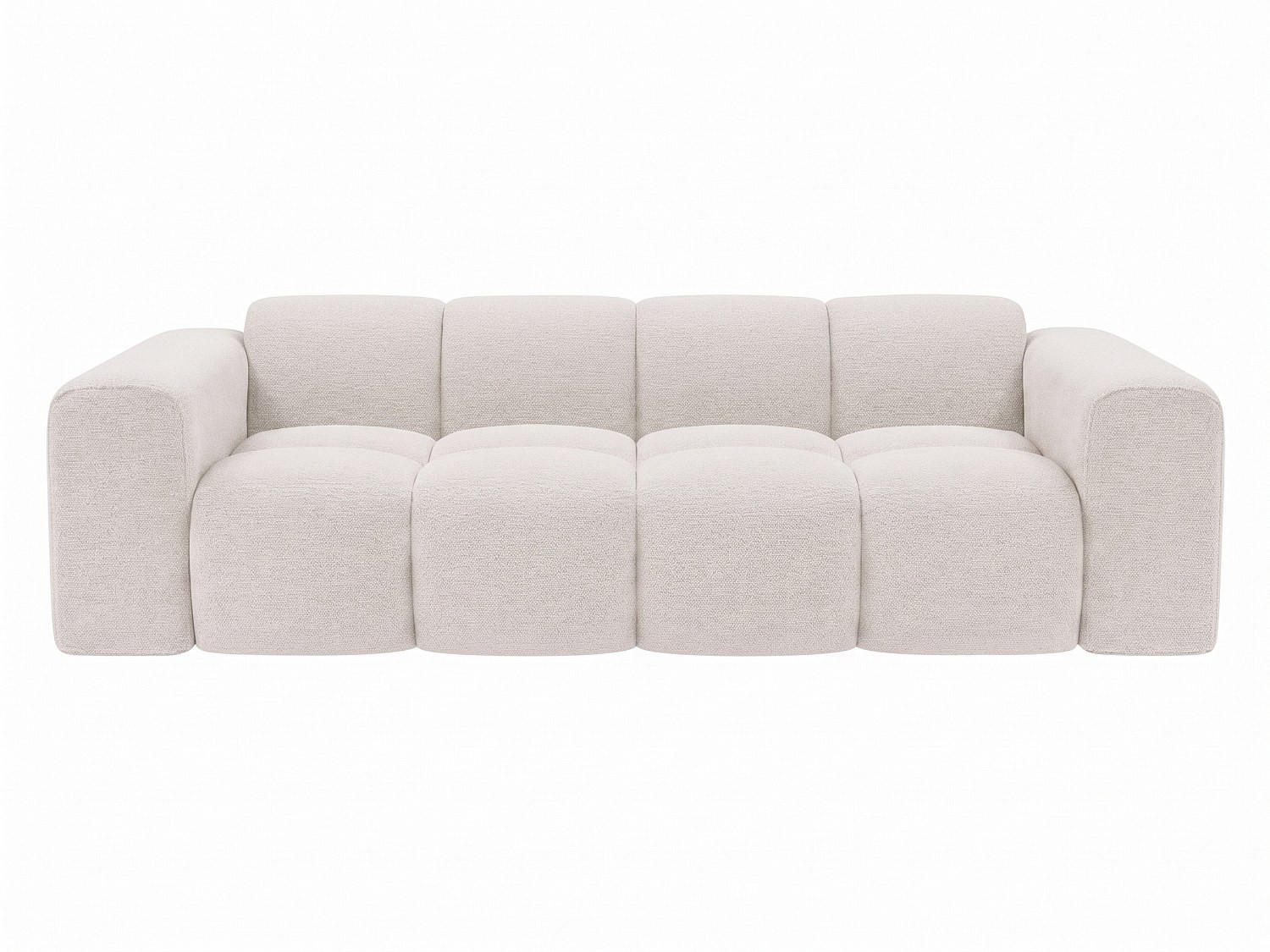 SOFA - 2 Personen - stoff - beige Caleso - Beige, Kunststoff/Textil (210/69.5/94cm) - Vente-Unique