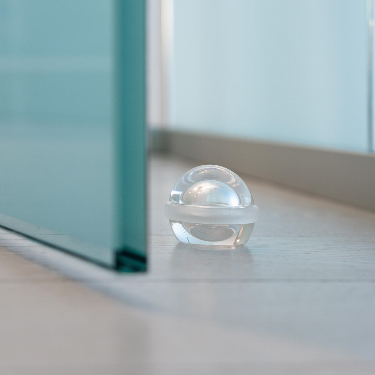 TÜRSTOPPER, halbkugelförmig, selbstklebend, Bodenbefestigung, Kunststoff, Transparent 6er-set - Transparent, Kunststoff (8.8/12.6cm) - EMUCA