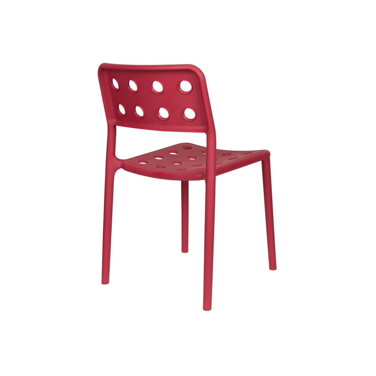 ESSZIMMERSTUHL Serra Rot - 4 er Set - Rot, Kunststoff (45.5/80/53cm) - Housecraft Living