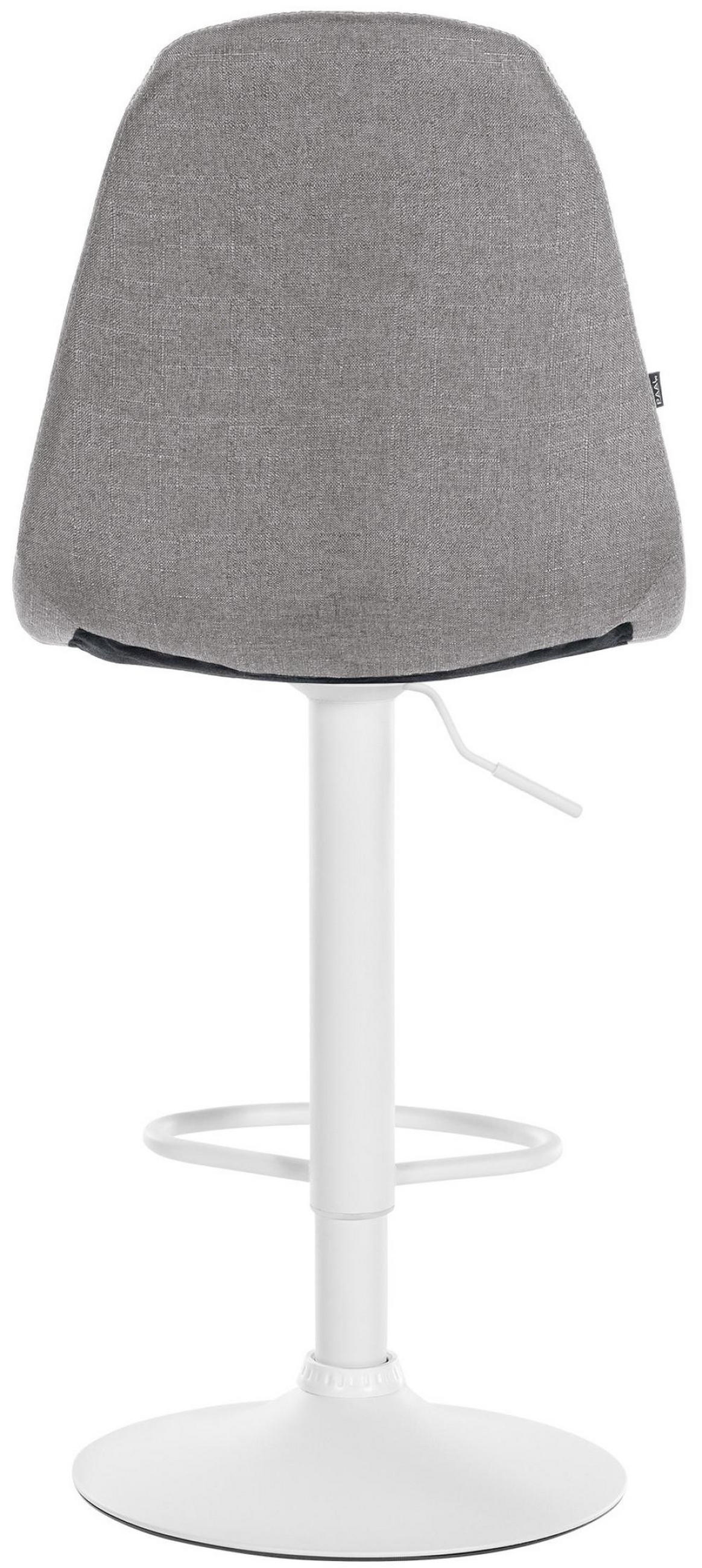 BARHOCKER Metall grau - Grau, Textil/Metall (47/99/56cm) - CLP