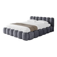 POLSTERBETT mit Bettkasten und Lattenrost, Boxbett ohne Matratze - SENA-v1 120x200 Dunkelgrau - Dunkelgrau, Holzwerkstoff/Textil (120/200cm) - ALTDECOR