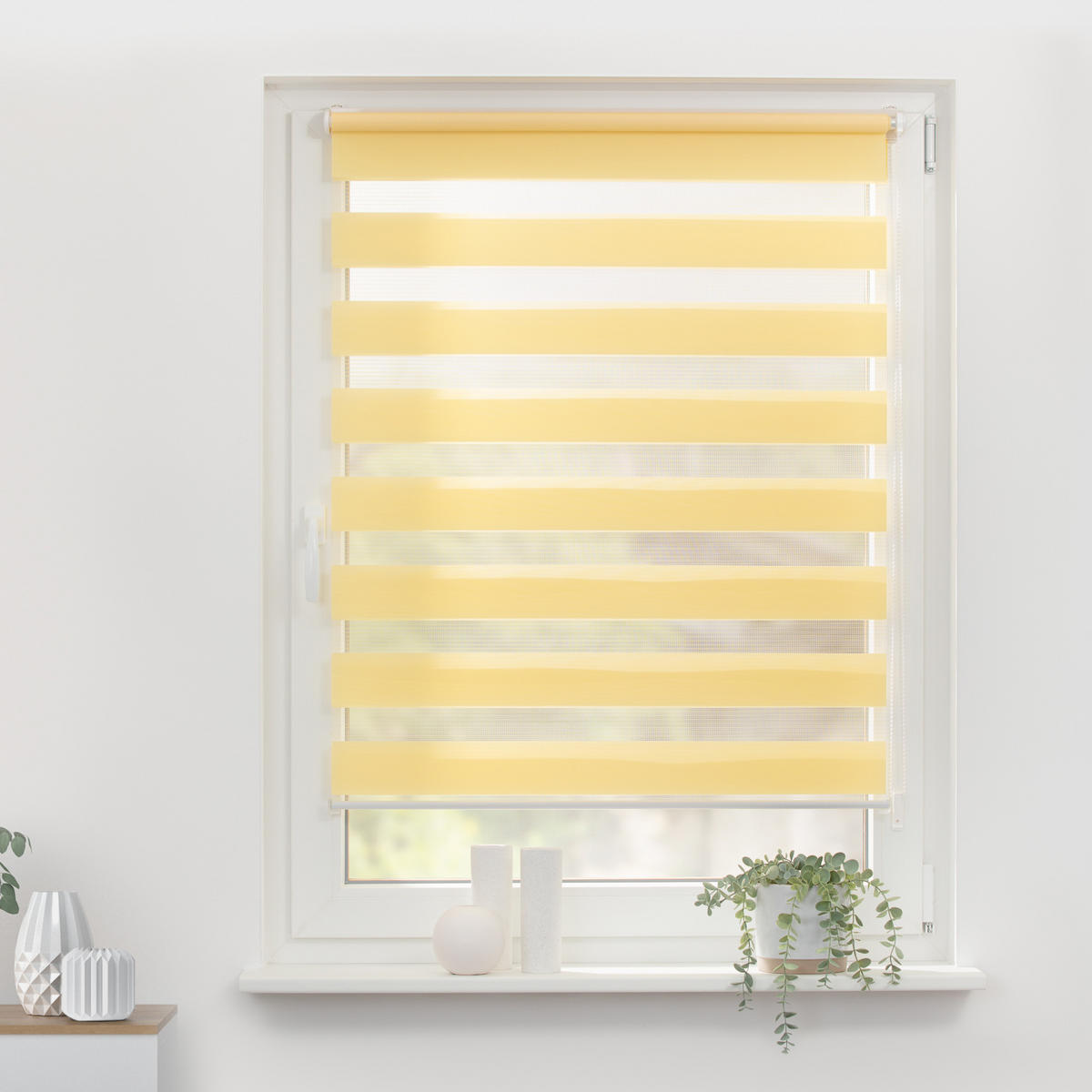 DUO ROLLO KLEMMFIX, OHNE BOHREN - Gelb, Kunststoff (60/220cm) - Lichtblick Original