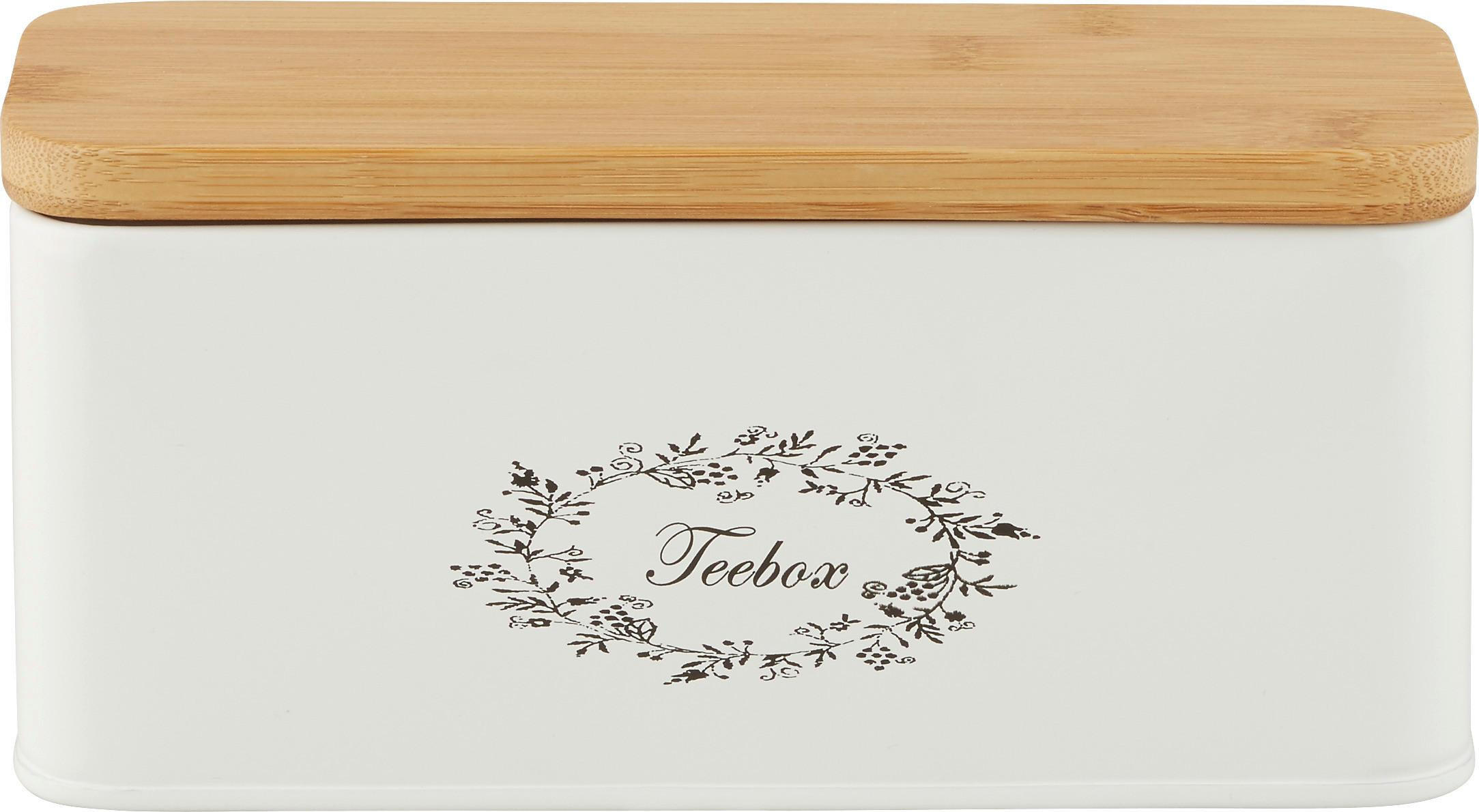 TEEBOX Lore in Weiß - Weiß, Holz (8.5/8.5/20cm) - Zandiara