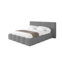 POLSTERBETT mit Bettkasten und Lattenrost, Bett mit Matratze H3/H4 - NILO 140x200 Grau - Greige, Holzwerkstoff/Textil (140/200cm) - ALTDECOR