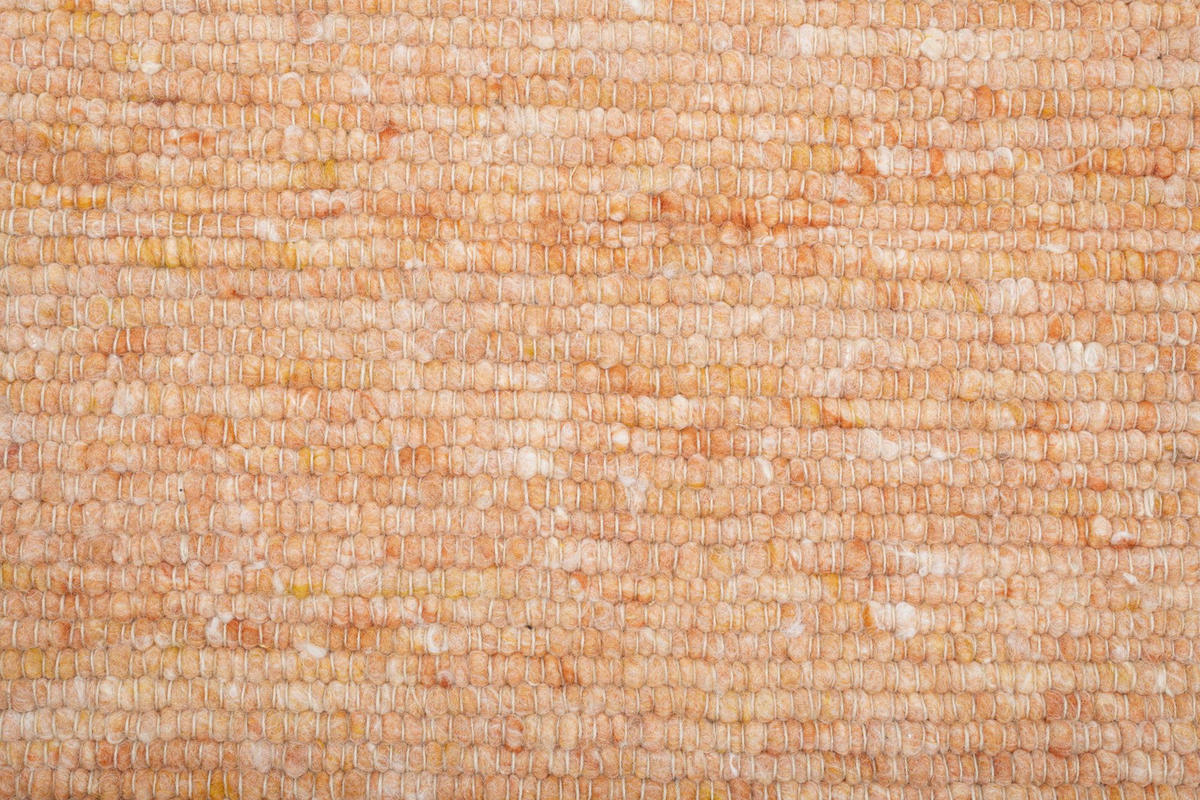 HANDWEBTEPPICH Alm-Freude 70x130 cm - Akaziefarben, Textil (70/130cm) - THEKO