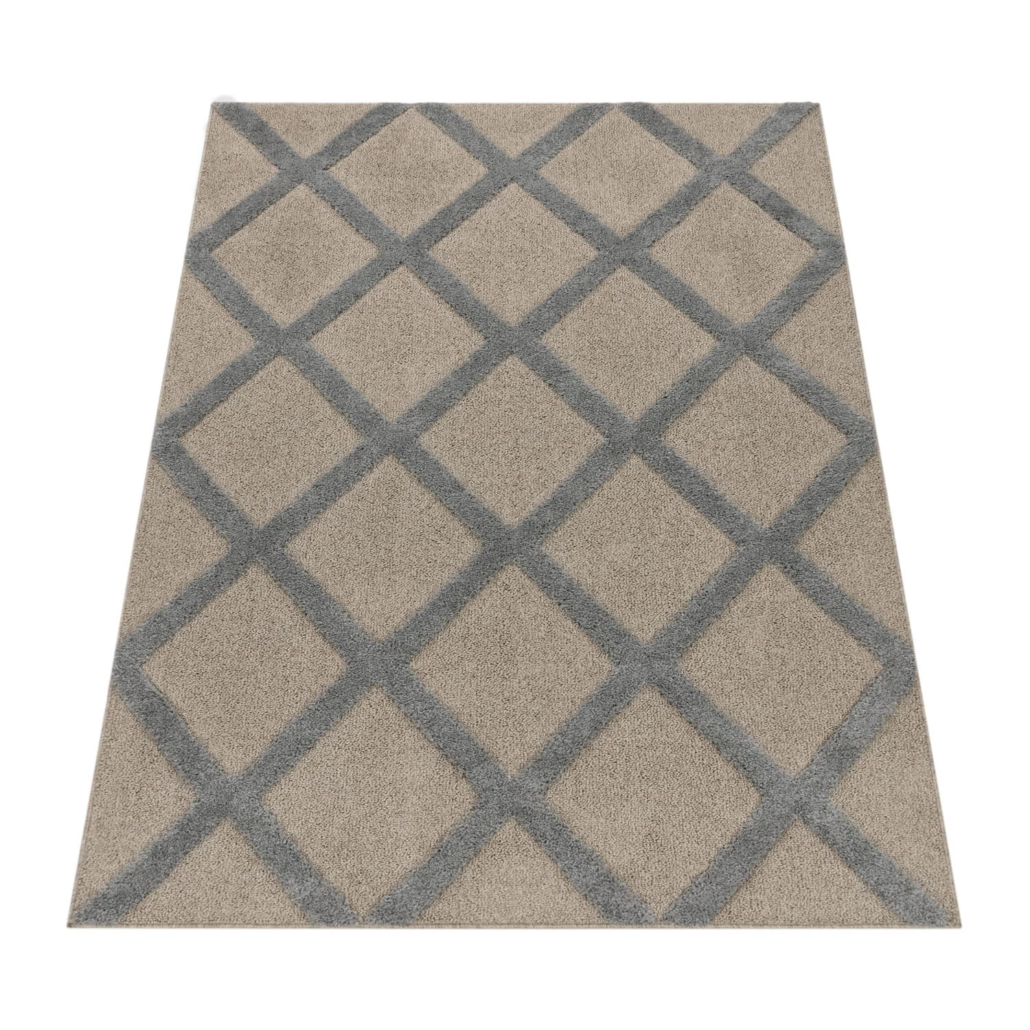 HOCHFLORTEPPICH 80/150 cm Genua 745 - Grau, Textil (80/150cm) - Paco Home