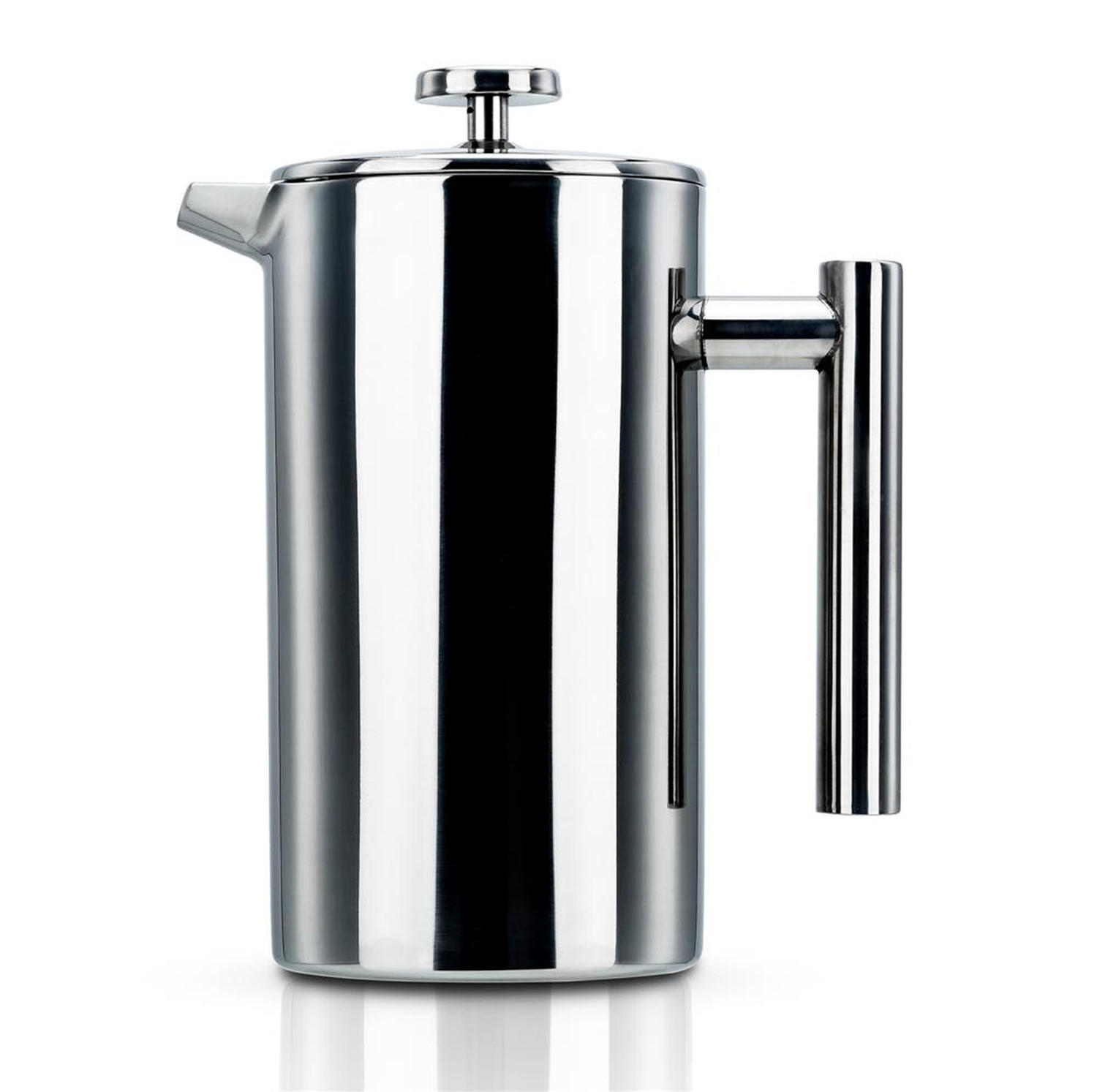 KAFFEEKANNE 1l nach französischem Pressensystem - Silberfarben, Metall (1L) - Intirilife