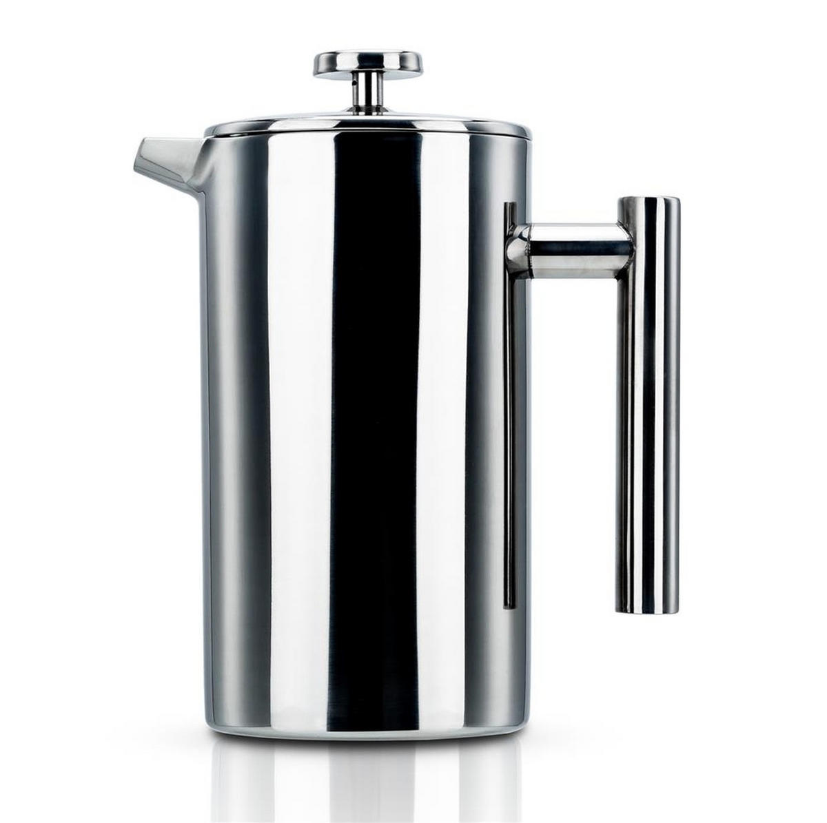 KAFFEEKANNE 1l nach französischem Pressensystem - Silberfarben, Metall (1L) - Intirilife