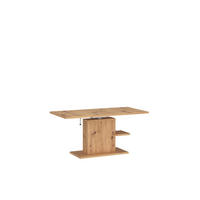 COUCHTISCH rechteckig stufenlos höhenverstellbar Ablage 110/65/54 cm - Eiche Artisan, Holzwerkstoff (65/110/54cm) - designimpex