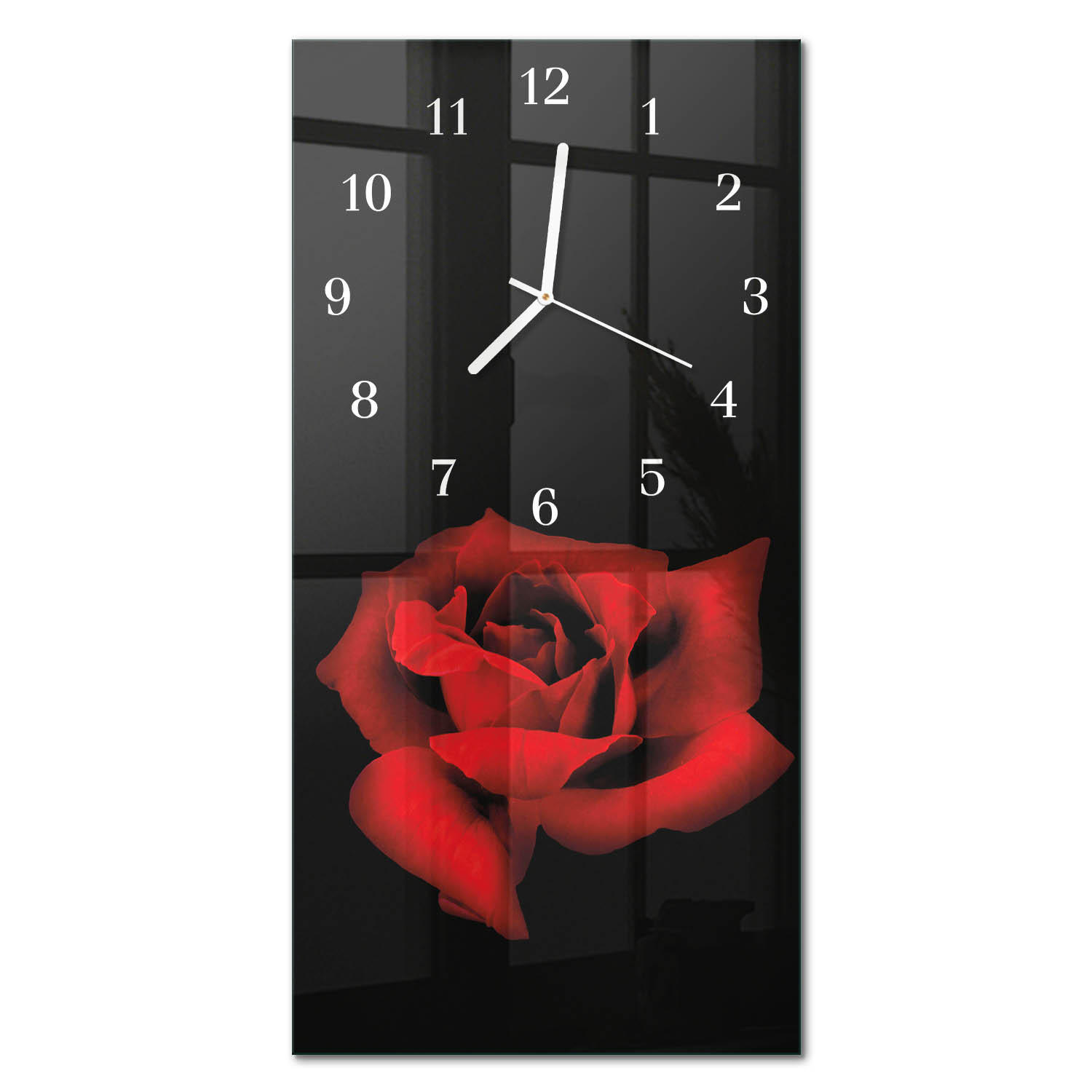 WANDUHR 30x60 cm - London Bridge Sepia - Rot, Glas (30/60/0.4cm) - TULUP