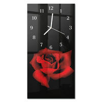 WANDUHR 30x60 cm - London Bridge Sepia - Rot, Glas (30/60/0.4cm) - TULUP