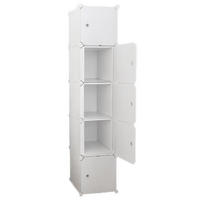KLEIDERSCHRANK, weiß 39/37/185 cm - Weiß, Kunststoff (39/185/37cm) - Rebiko