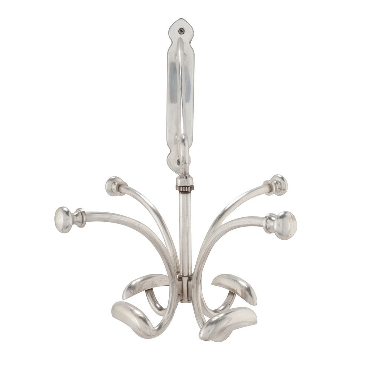 V&Auml;GGMONTERAD kl&auml;dh&auml;ngare med 8 krokar Silverf&auml;rgad 40/41/29 cm