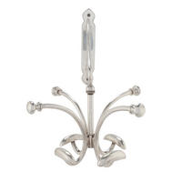 WANDGARDEROBE mit 8 Haken - Silberfarben, Metall (41/40/29cm) - Signature