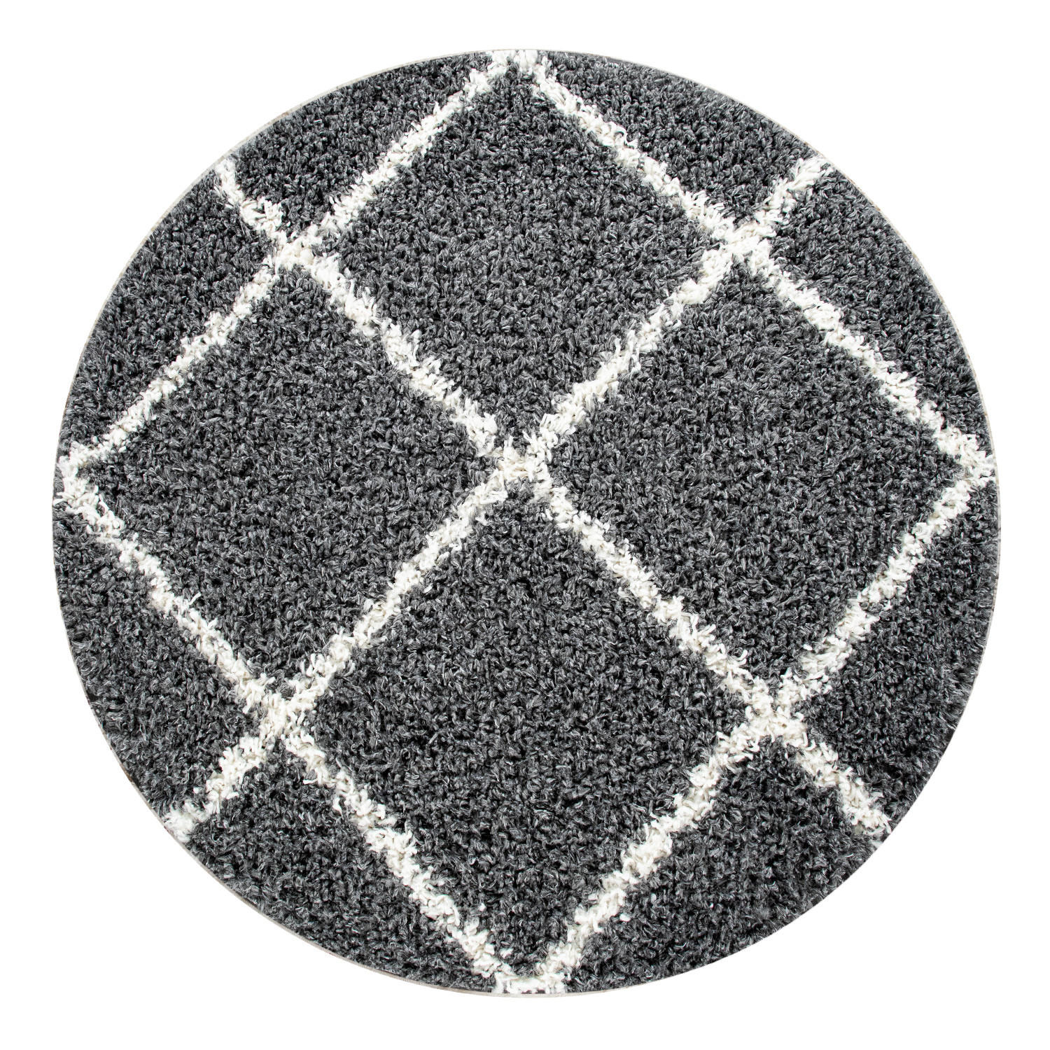 HOCHFLORTEPPICH 200/200 cm Kalmar 441 - Anthrazit, Textil (200/200cm) - Paco Home
