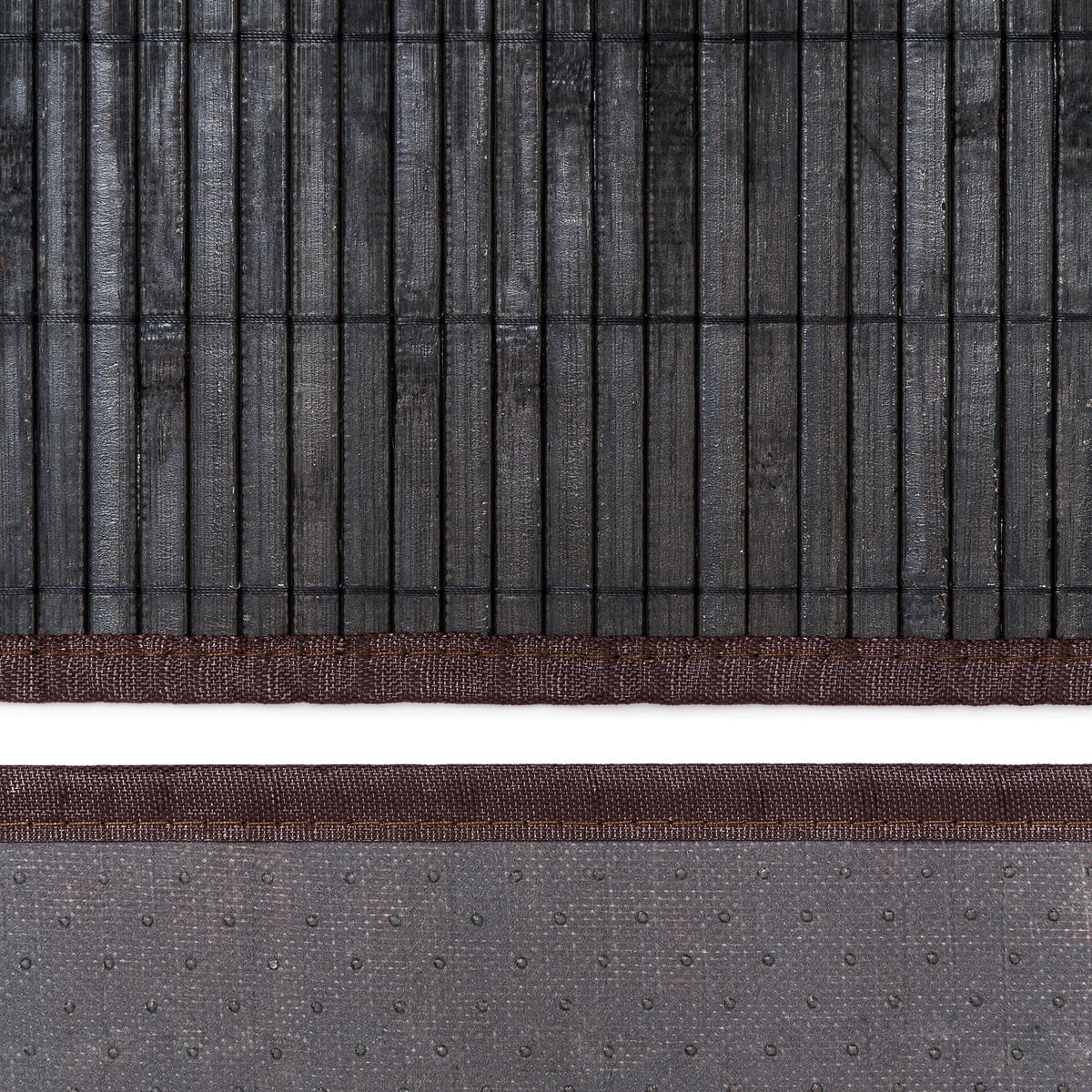 BADVORLEGER - Schwarz, Holz/Textil (50/80cm) - Relaxdays