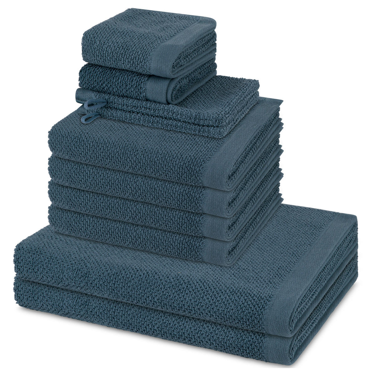 FROTTIERSET Bliss 8-teilig - Hellblau, Textil (50/100cm) - MÖVE