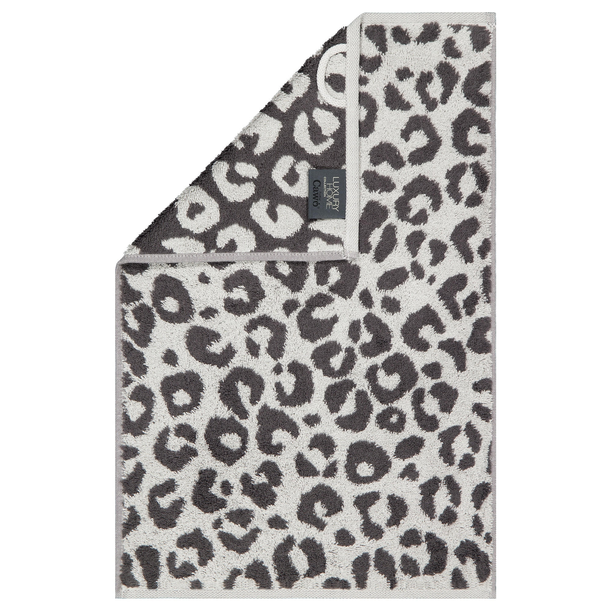 GÄSTETUCH TWO-TONE LEO 540 BASALT - 73 - Grau, Textil (30/50cm) - Cawoe