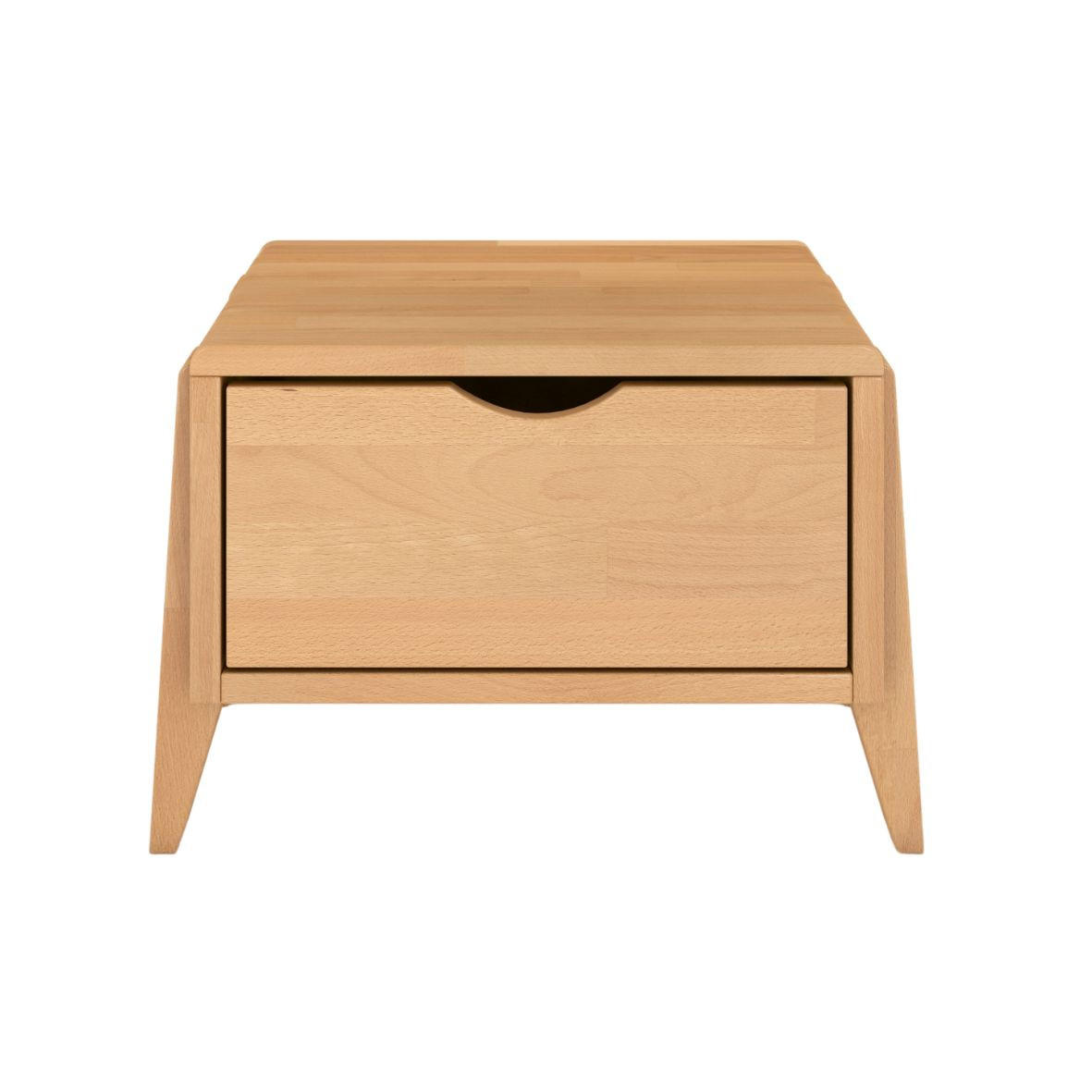 MASSIVHOLZNACHTTISCH Sopot mit Schublade, Buche - lackiert, Naturfarben - Buchefarben, Holz/Buchenholz (45/32/35cm) - Visby