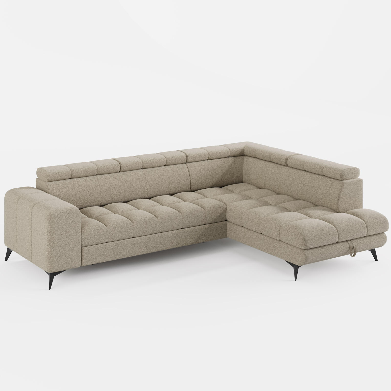 Barchello Ecksofa Beige 264x192 cm