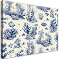 KUNSTDRUCK Blau 100/70 cm - Blau, Textil (100/70cm) - KUNSTLOFT