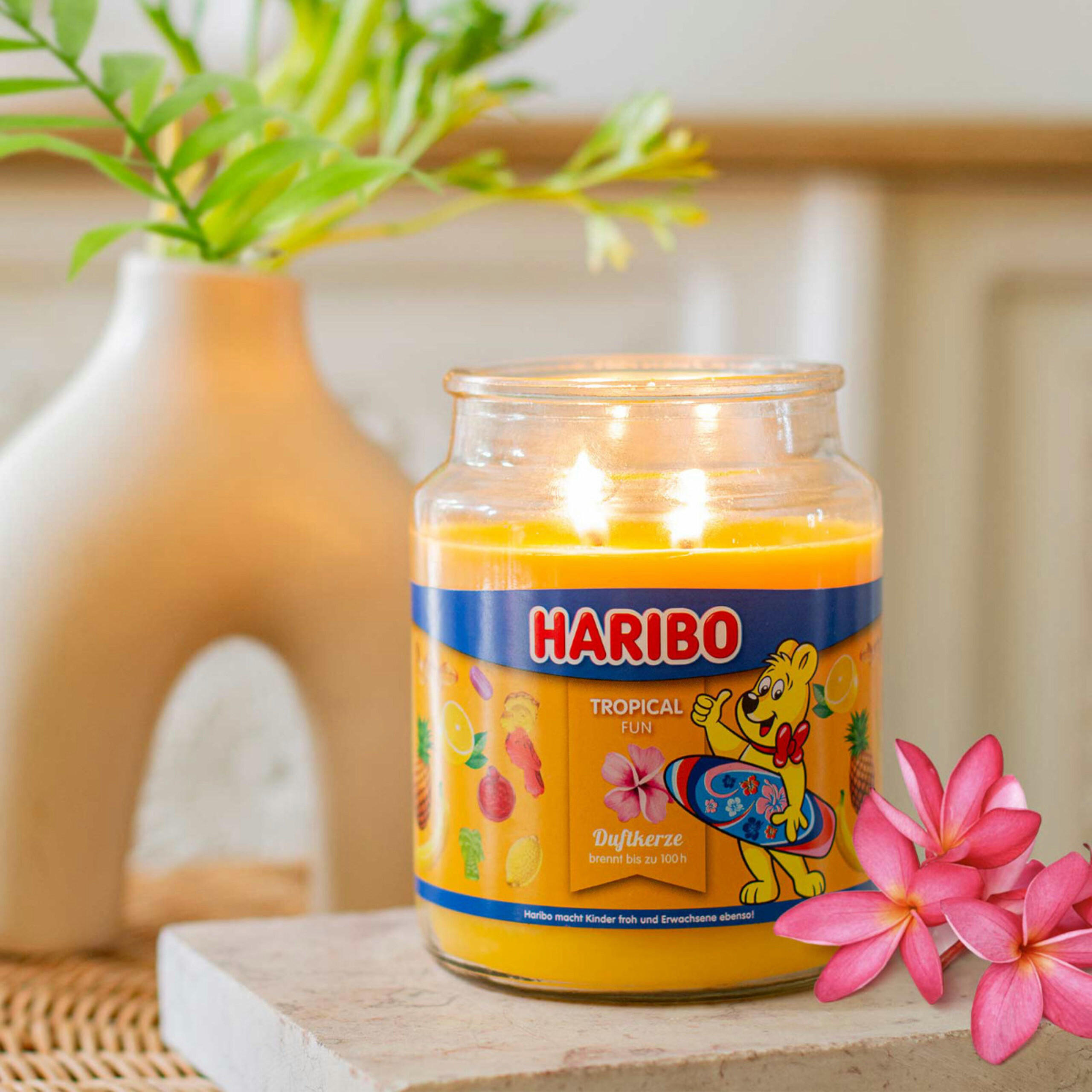 DUFTKERZE Haribo - Honig, Glas/Naturmaterialen (13cm)