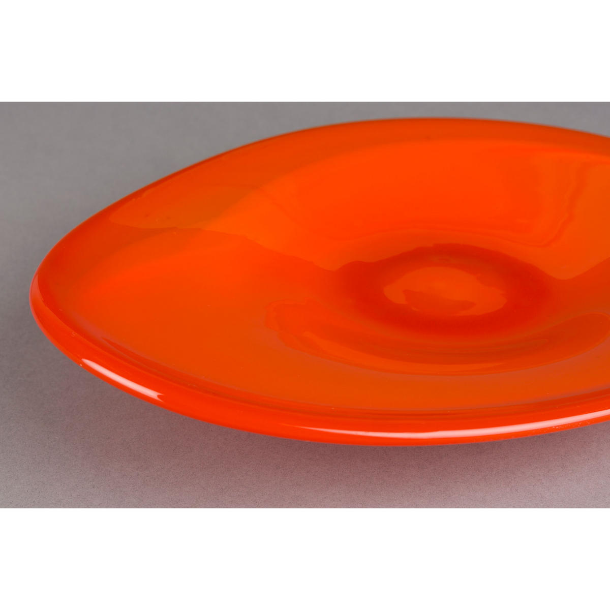 DEKORATIVE SCHALE Gable - Orange, Glas (6cm) - Dutchbone