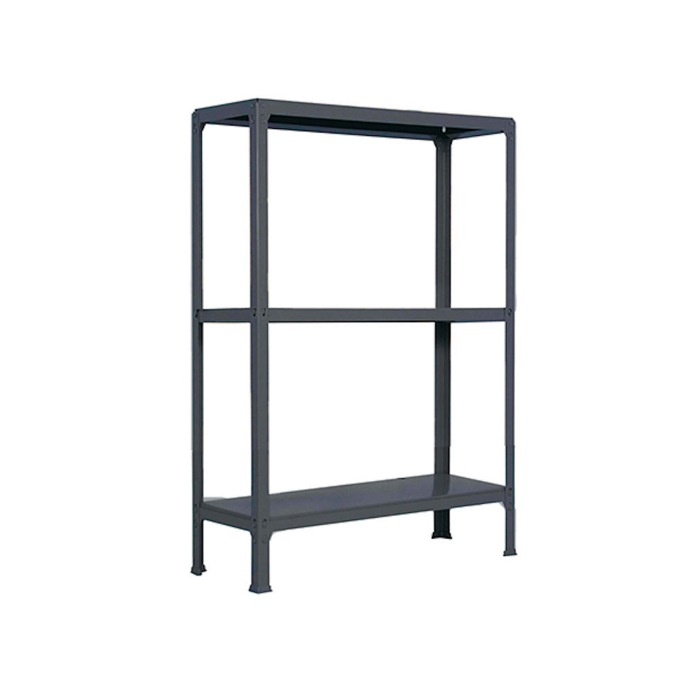 WOHNREGAL LIVING KOALA METAL mit 3 Fachböden | HxBxT 90x80x30cm | Fachlast 150kg | Anthrazit/Anthrazit - Anthrazit, Metall (80/90/30cm) - PROREGAL