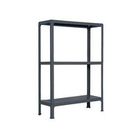 WOHNREGAL LIVING KOALA METAL mit 3 Fachböden | HxBxT 90x80x30cm | Fachlast 150kg | Anthrazit/Anthrazit - Anthrazit, Metall (80/90/30cm) - PROREGAL