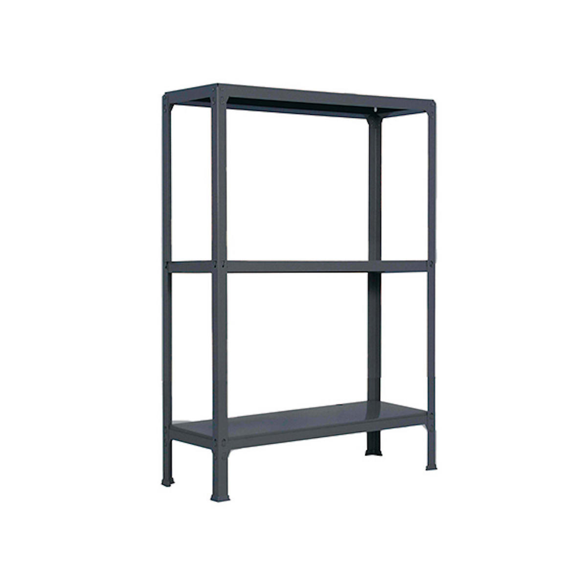 WOHNREGAL LIVING KOALA METAL mit 3 Fachböden | HxBxT 90x80x30cm | Fachlast 150kg | Anthrazit/Anthrazit - Anthrazit, Metall (80/90/30cm) - PROREGAL