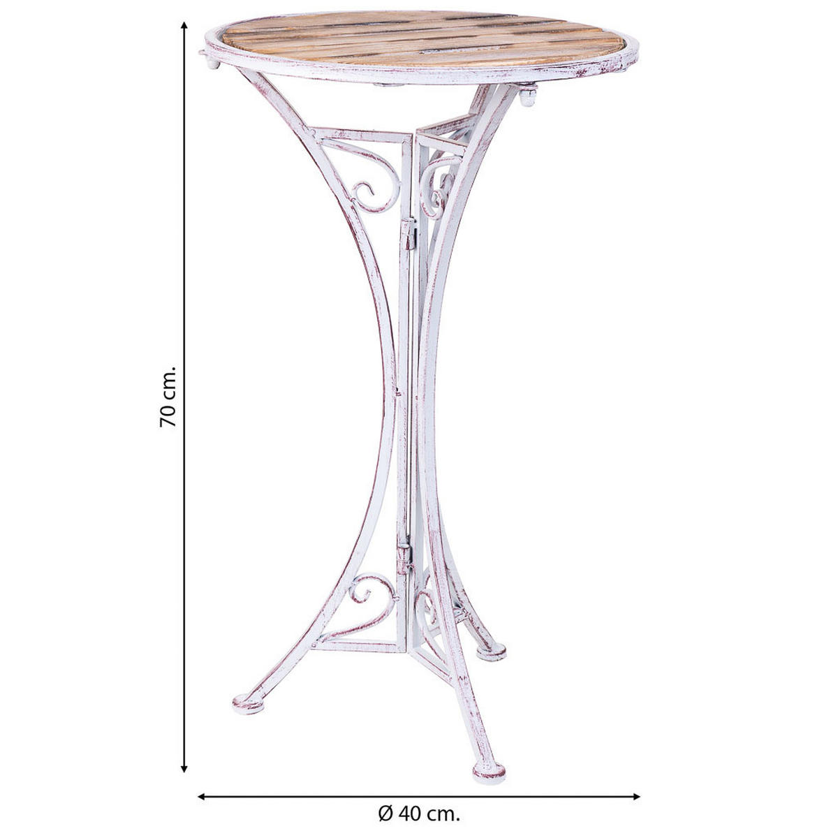 TISCH, grau, 40x70cm - Grau, Holz (40/40/70cm) - Wanderlust