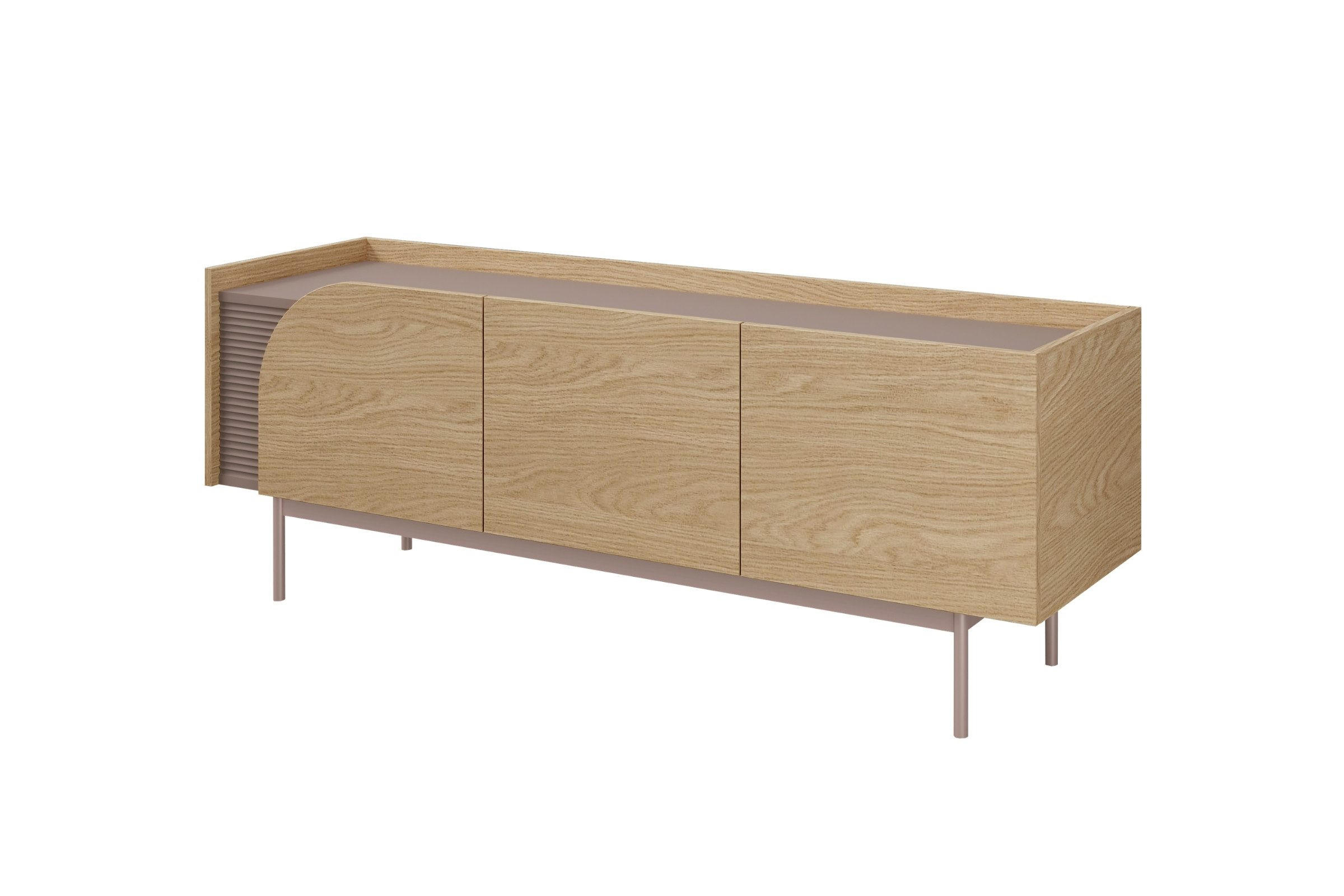 Deine Möbel 24 Tv-Lowboard Eiche 147x54x42 cm
